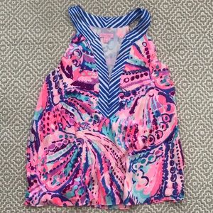 Lilly Pulitzer sleeveless top v neck size M